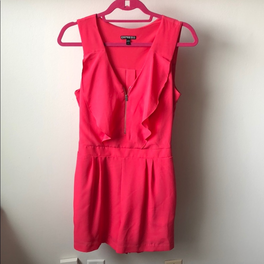 Pink Zip Romper